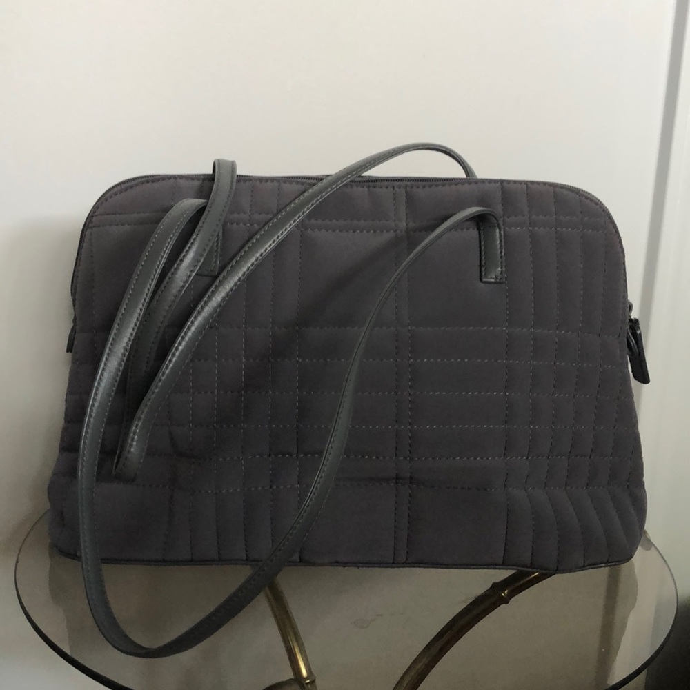 EUC Talbots Durable, Nylon Leather Quilted Bag